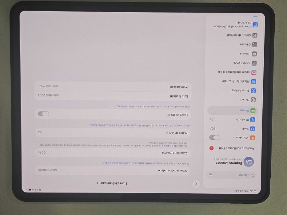 Apple iPad Pro 13 M4 256 SB:100% + Tastatura (Ag1 Alexandru B53200)