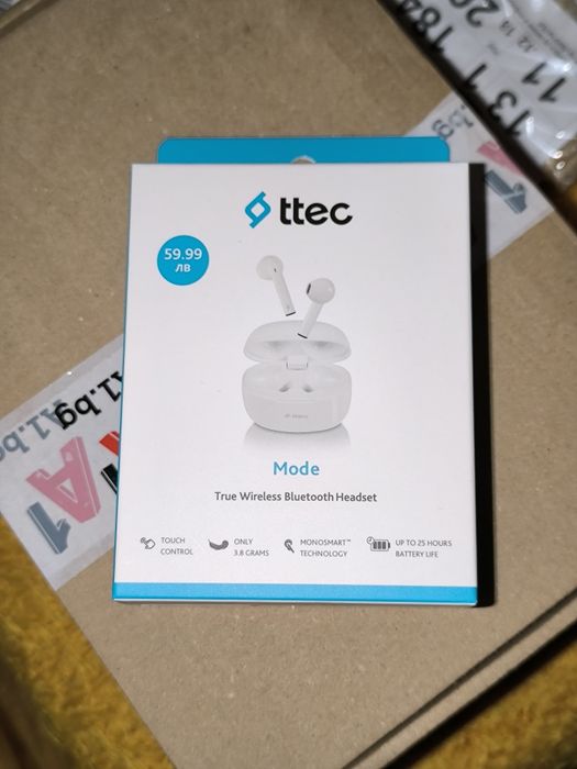 Безжични слушалки "TTEC MODE", нови.