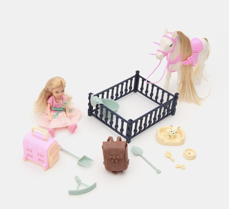 Кукла Барби с кон и аксесоари