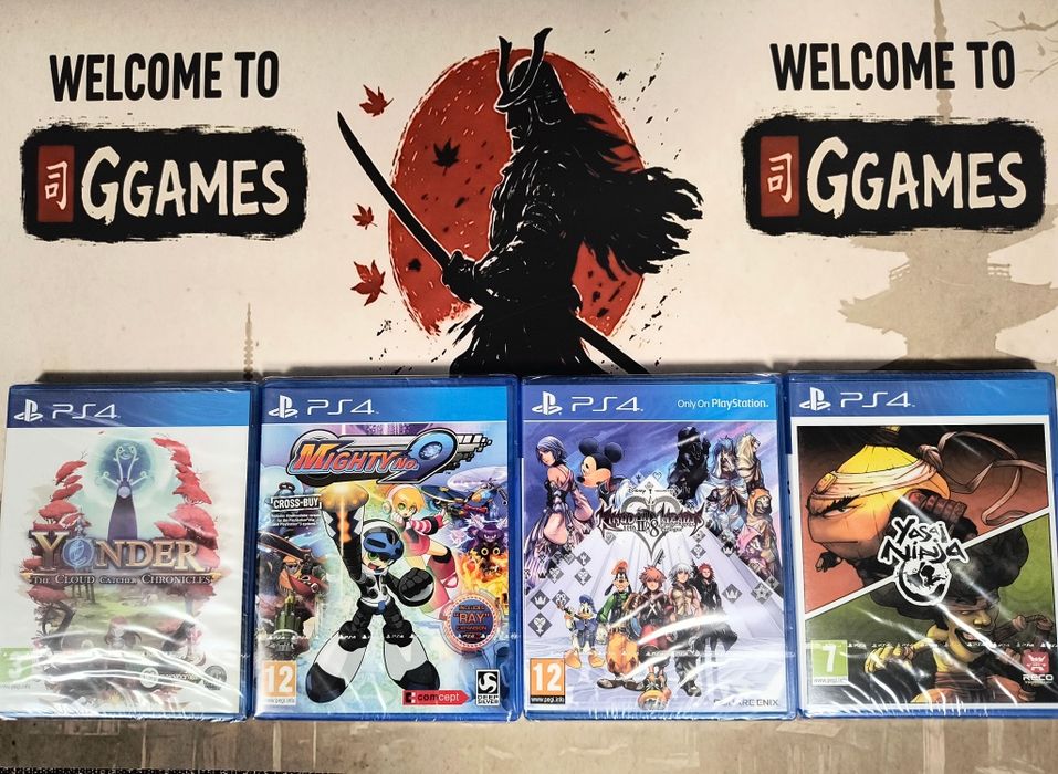 Mighty No.9,Yonder, kingdom Hearts 2.8 ,Yasah Ninja PS4