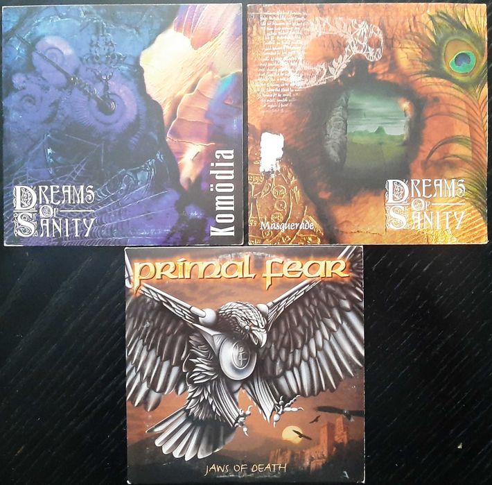 vand CD rock heavy metal: Death Angel, Dreams of Sanity, Primal Fear, Dalriada