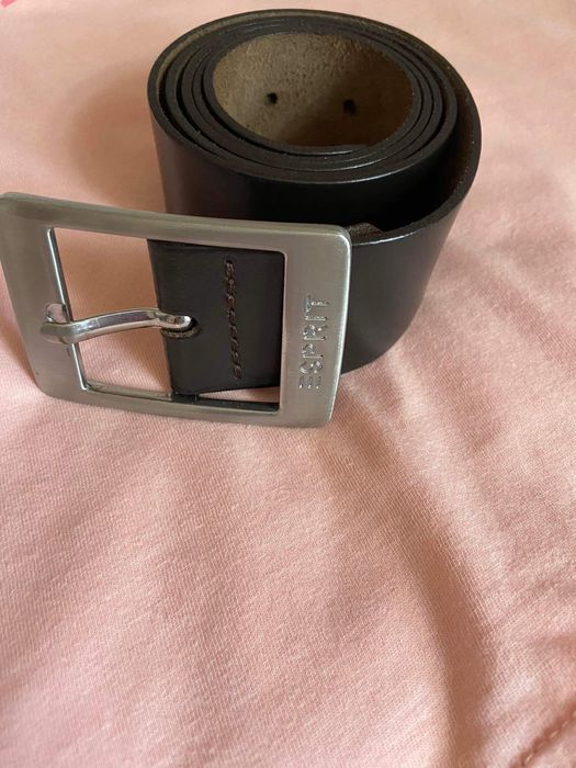 Тъмно кафяв кожен колан Esprit  Естествена кожа