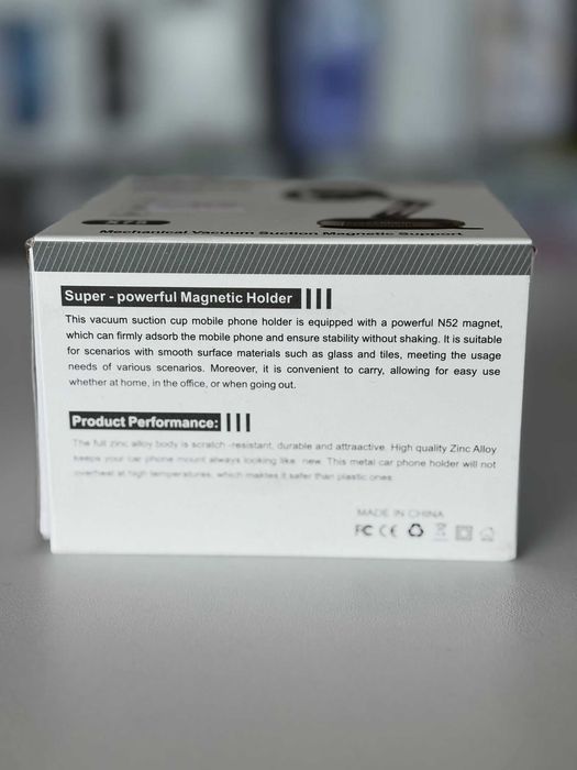 Suport auto magnetic cu vacuum, fixare puternica