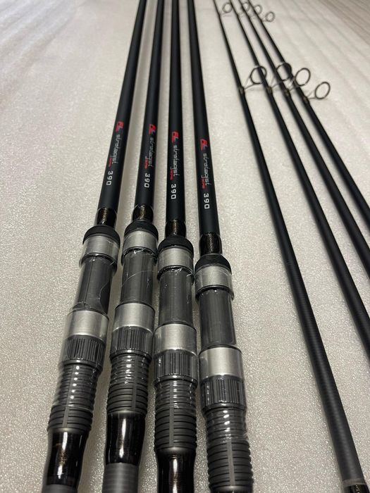 SET 4 Lansete FL Strategist 3.90m/3.75lbs+4 Mulinete FL 14000 New 2025