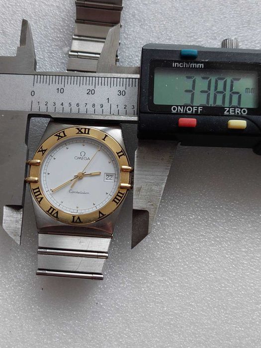 Omega Constellation-часовник Омега кварц- стомана и златна гривна 18к.