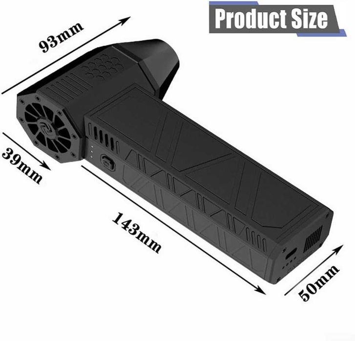 Чисто нов Метален Турбо Джет Фен X3 – 130 000 RPM Акумулаторна ...