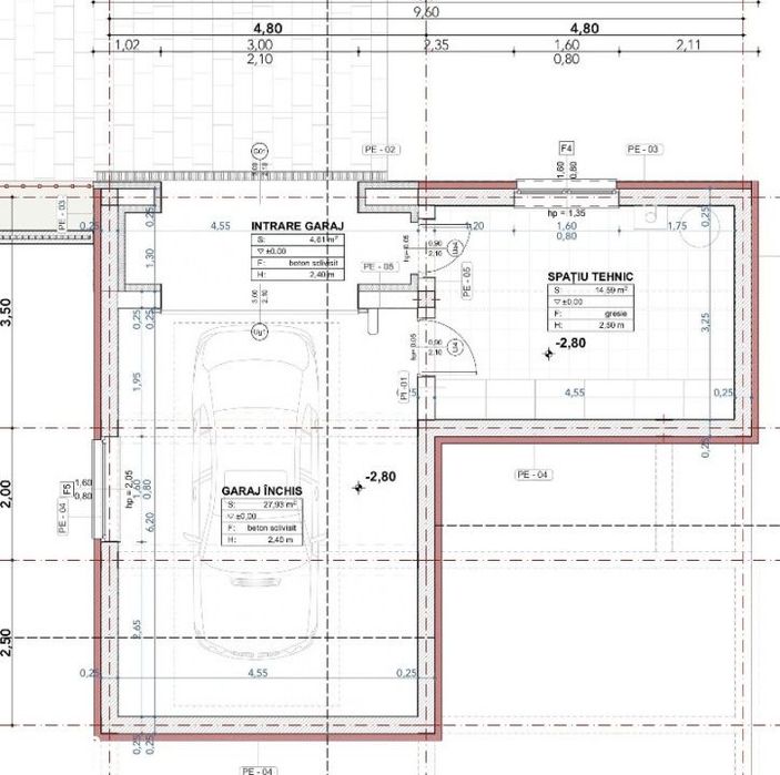 Casa individuala NZEB 4 CAM 145.35 mp teren 680 mp Chinteni