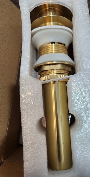 Ventil de scurgere auriu lavoar, sifon chiuveta