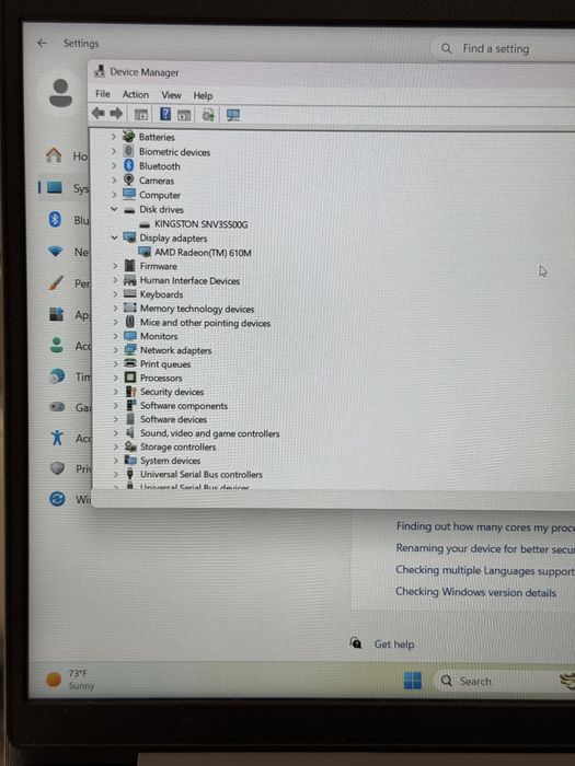 Laptop LENOVO IdeaPad 1 15" 15ALC7 - AMD Ryzen 5 5500 SSD 512GB/8gb Ram - Garantie !!!