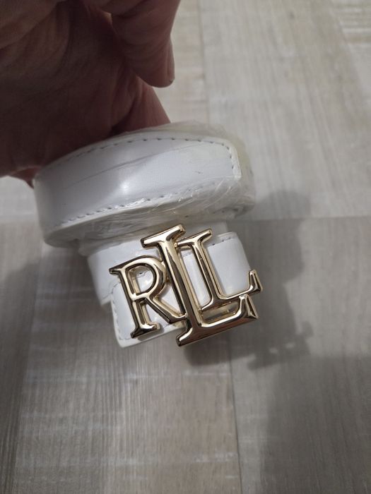 Curea Ralph Lauren din piele sintetică, lungime 110cm, lățime 2.5cm. N