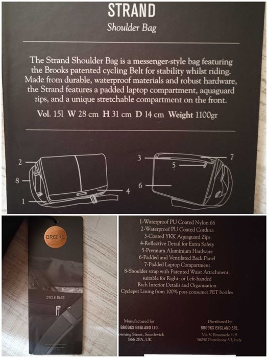 Brooks Bag geanta mesager impermeabila, bicicleta/ laptop