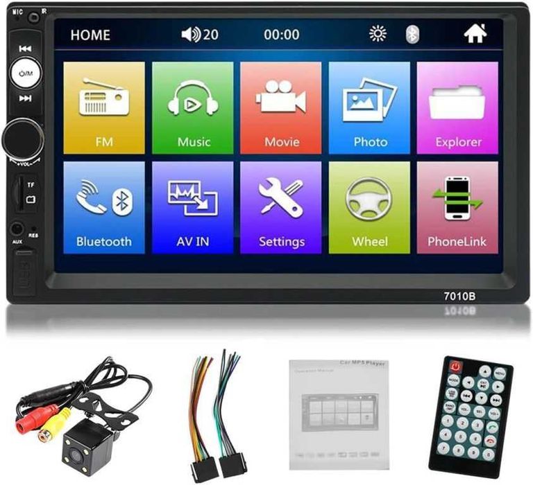 Mултимедия с 7 инчов touchscreen HD Mp5 с камера за задно виждане.