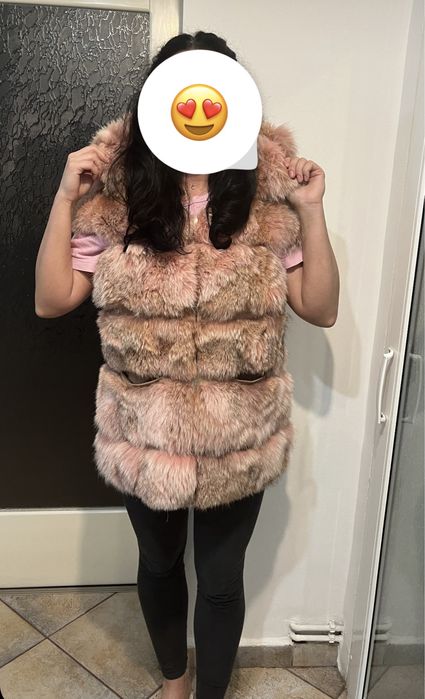 Oferta Vesta blana naturala de vulpe