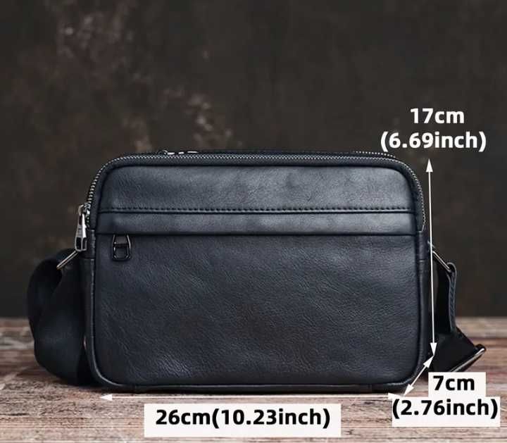 Мъжка чанта. Естествена кожа.