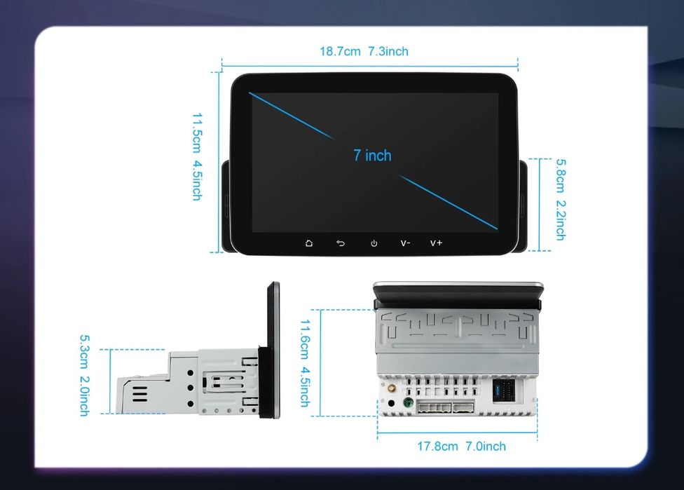1 DIN Универсална мултимедия Android  GPS навигация