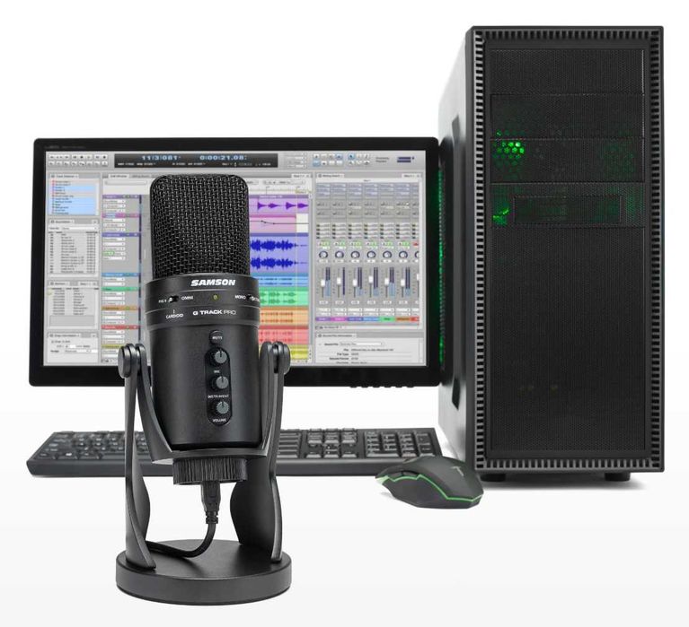 Microfon profesional Samson G-Track Pro cu interfață audio