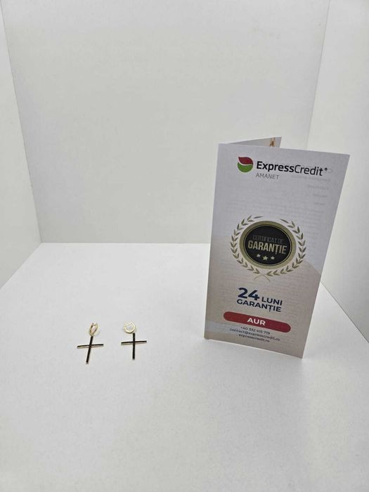 Cercei aur 14K 6.21gr (Iulius Mall)(B-39149) Garantie 2 Ani!