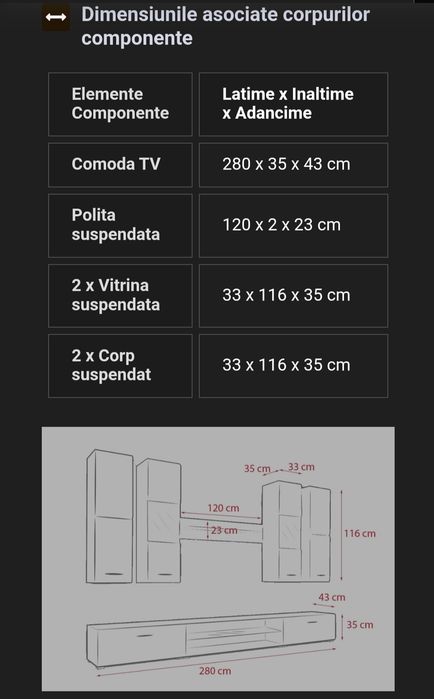Mobila living/Biblioteca Blade 4 - Culoare Negru - Mobila Living-Sufragerie