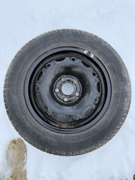 Set 4 roți complete – jante tablă 14’’+ anvelope în stare bună