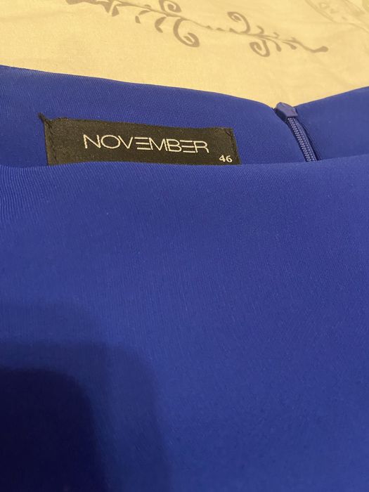 Елегантна синя рокля, размер 46