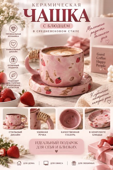 Кружки керамические