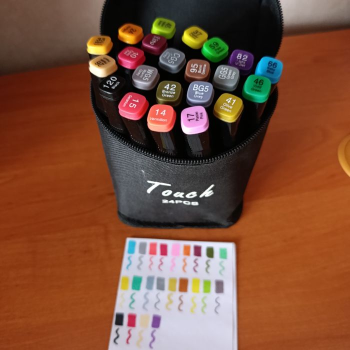 22 маркера Touch Raven