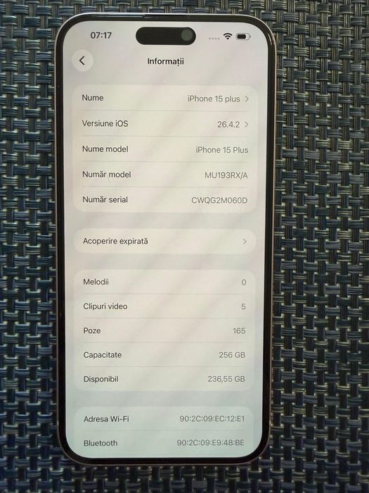Iphone 15 plus 256 gb
