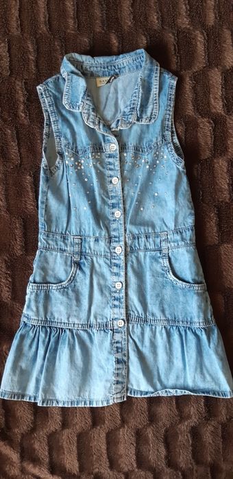 Вещи для девочки 3-7 лет из джинсы