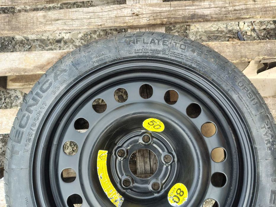 125/80/17 резервна джанта Патерица 5х112 Mercedes A B C Class Audi A3 A4 A5 BMW 1 2 3 Серия MINI Clubman