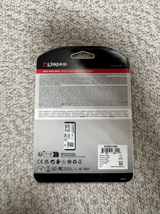 SSD накопитель 480 Gb Kingston A400