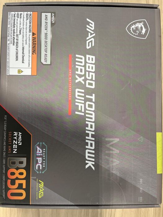 Ryzen 9 9950x b850 tomahawk