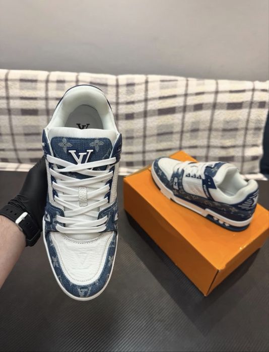 Adidasi “Louis Vuitton Trainer Blue” (Sigilat)