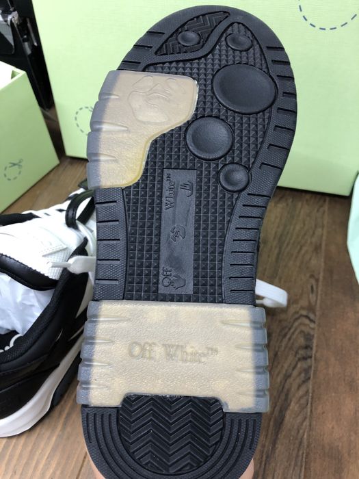 Off White Out Of Office Black White Leather Full Box Verificare La Livrare