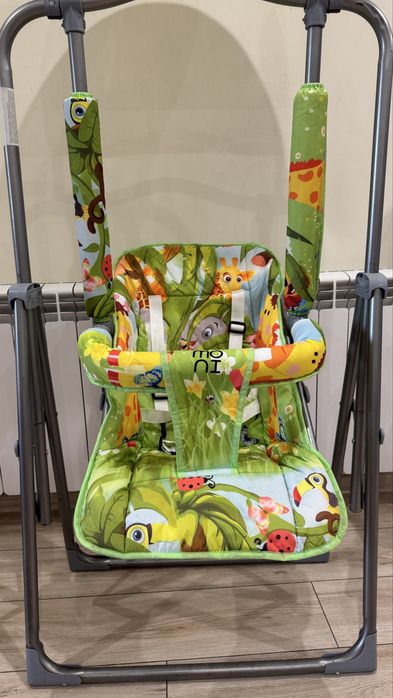 МОНИ Градинска люлка със сенник FUNNY ЗЕЛЕНА