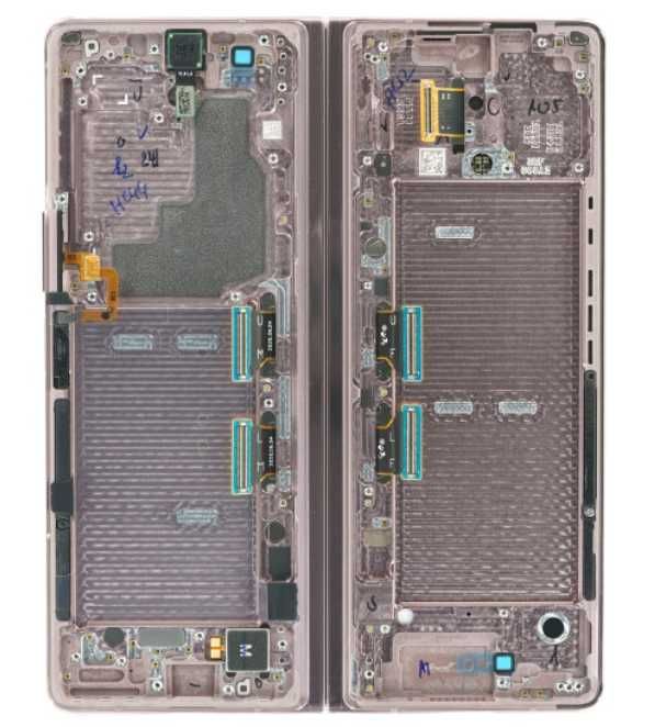 LCD Дисплей за Samsung Galaxy Z Fold 2 5G F916 + Рамка / Mystic Brown