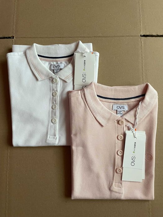 [NOU] Tricou roz polo OVS - fetite - 122 cm
