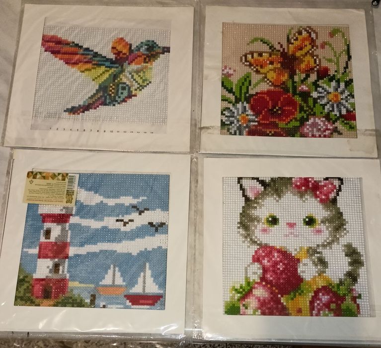 Картина алмазная вышивка готовая, 20х20