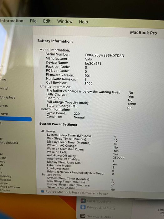 13" MacBook Pro A1706 Touch(Mid-2017)-i5/8GB/256GB