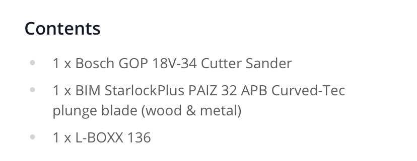 Unealta multifunctionala Bosch Professional Gop 18V-34 Noua Sigilata