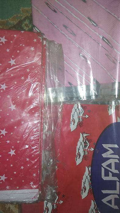 Бумага упаковочная 3 вида лента 2 вида