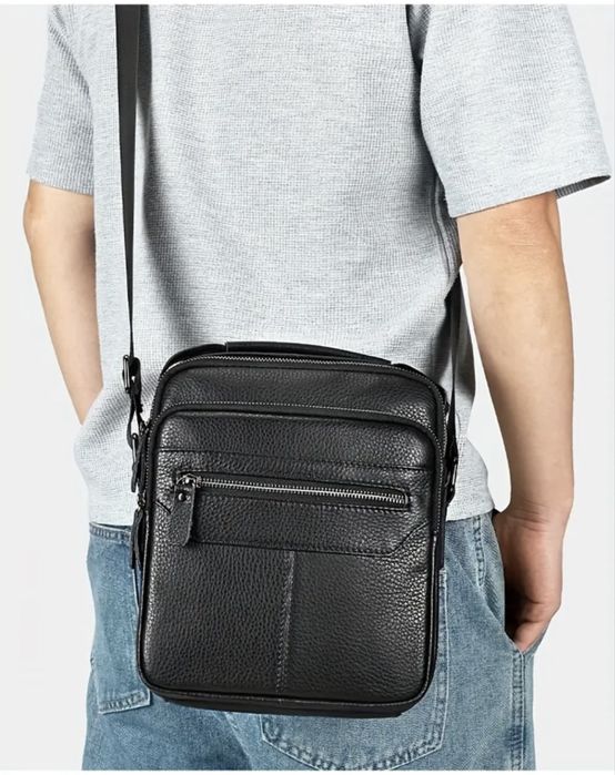 Мъжка работна кожена чанта/Голяма, красива и елегантна -20% Промоциия!