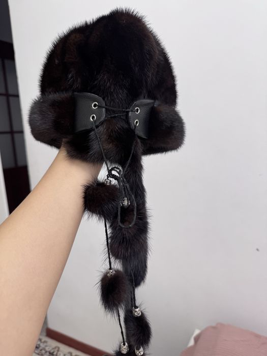 норковая шапка.