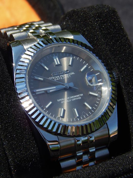 Seiko mod datejust 39mm