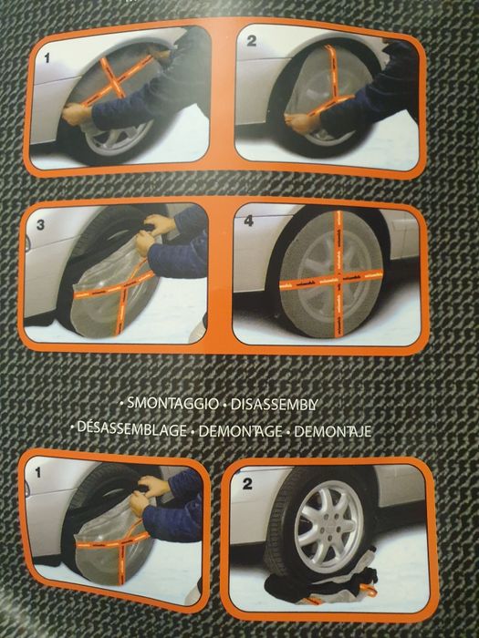 Huse antiderapant textil pentru anvelope auto