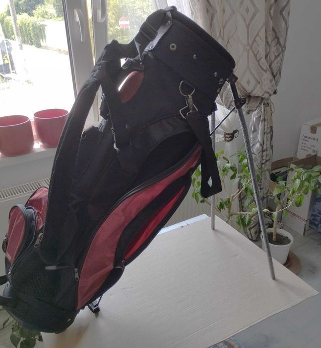 Geantă Golf - Stand Bag cu Trepied Manual (6 Compartimente) – TCM, Nouă - nefolosita