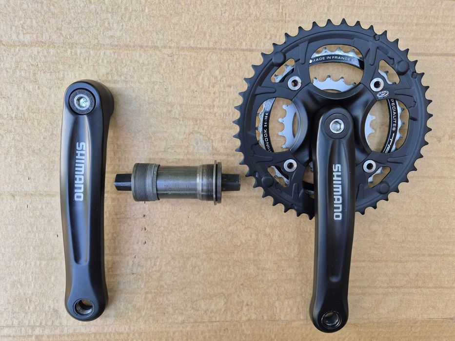 Angrenaj pedalier Shimano FC-M440, ax BB-LR-27, FC-M20, ax BB-UN-26