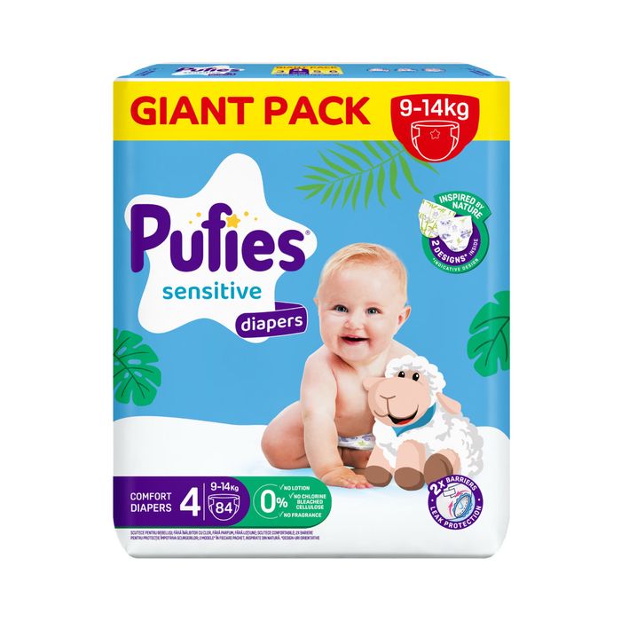 Scutece Pufies SENSITIVE nr. 4 0,90 bani