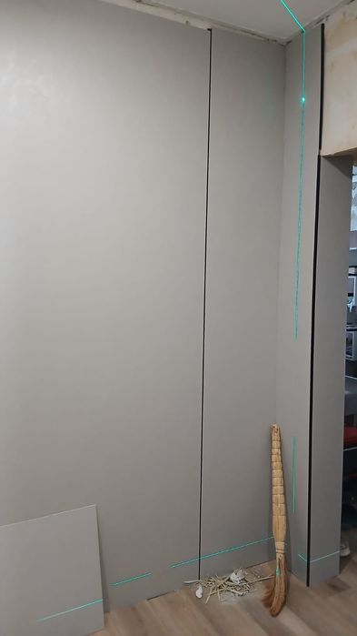 Монтаж бамбуковых панелей