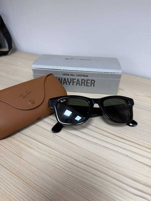 Ray-Ban Meta Wayfarer Shiny Black Lens Green!