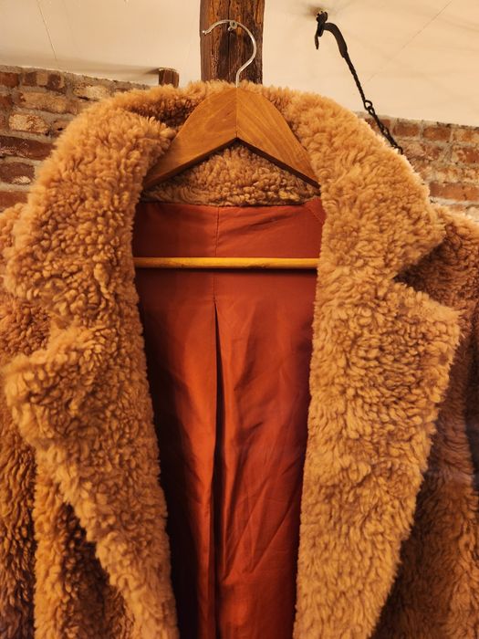 Палто от естествена вълна Лама